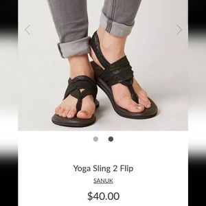 Sanuk Yoga Sling Black Iridescent Rainbow